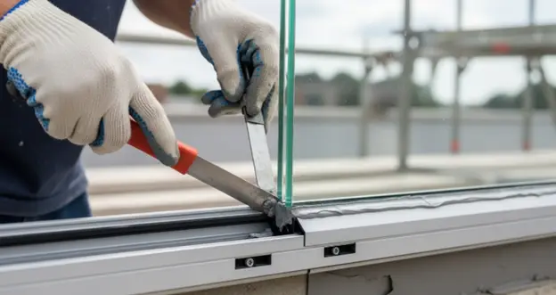 glazing in construction window glass installation process